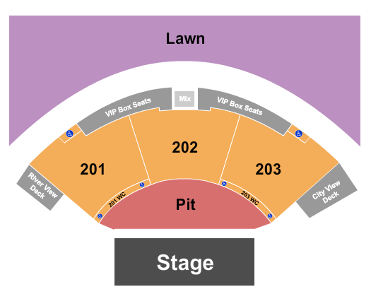 Allianz Amphitheater Allianz Amphitheater Seating Chart
